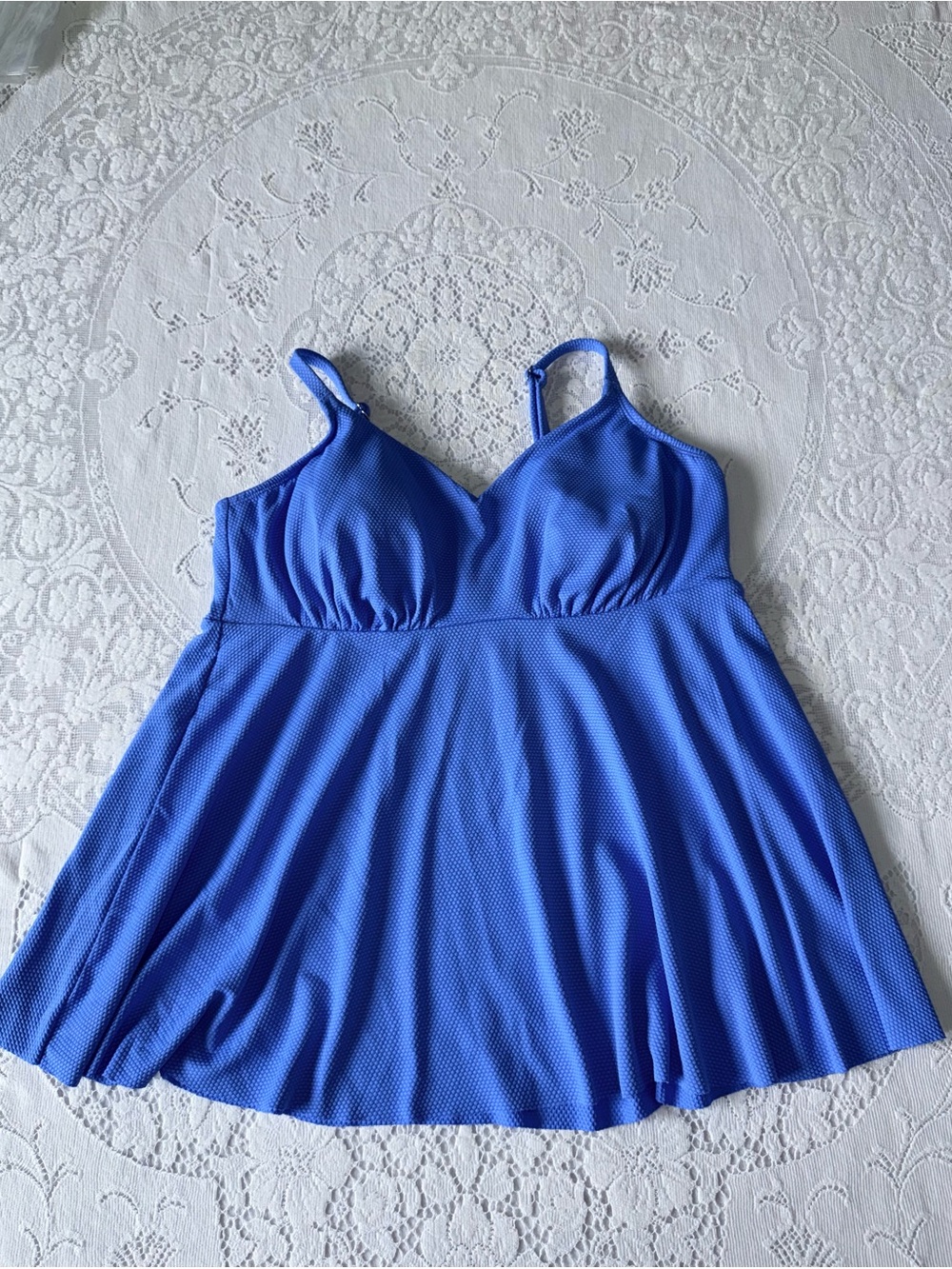 Blue Women's Swim top with Adjustable Straps size 18